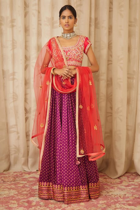 Shyam Narayan Prasad Embroidered Lehenga Set 