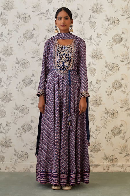 Shyam Narayan Prasad Printed Anarkali Set  