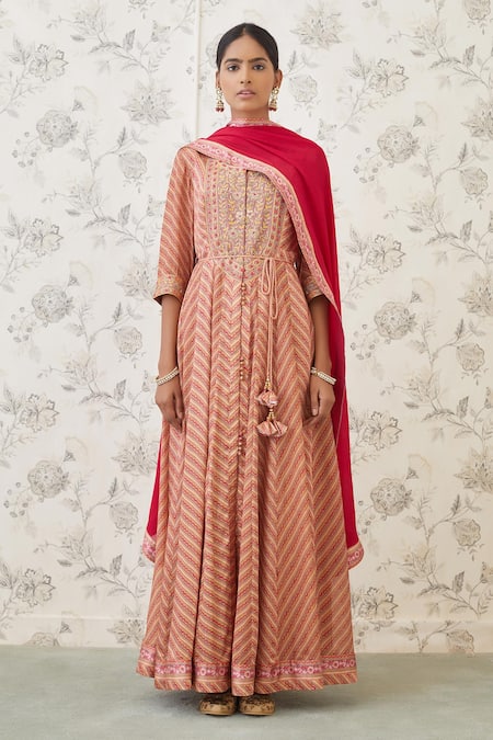 Shyam Narayan Prasad Printed Anarkali Set  