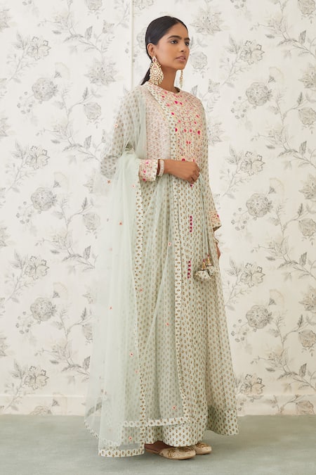 Shyam Narayan Prasad Printed Anarkali Set  