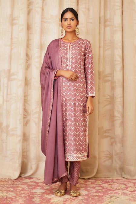 Shyam Narayan Prasad Printed Kurta Set  