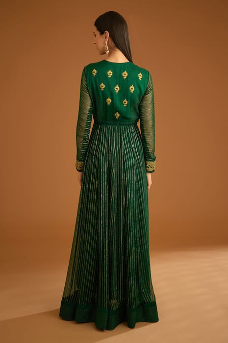 Shyam Narayan Prasad Dori & Thread Embroidered Anarkali Set 