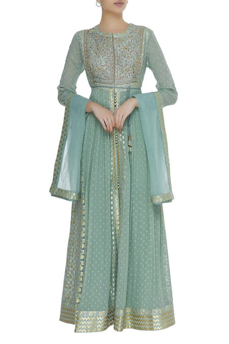 Shyam Narayan Prasad Embroidered Anarkali with Dupatta 