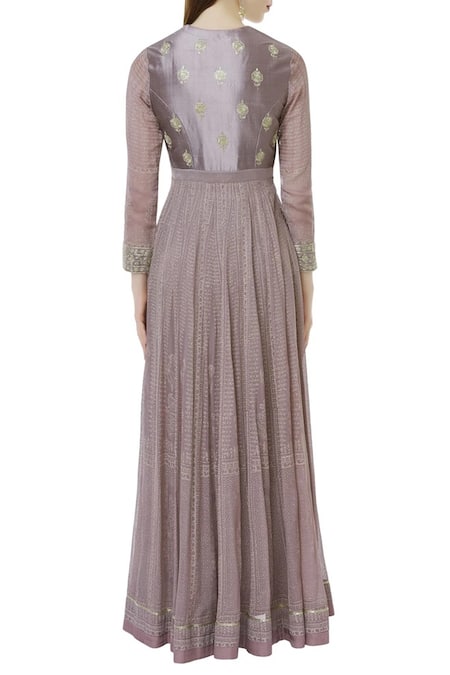 Shyam Narayan Prasad Embroidered Anarkali with Dupatta 