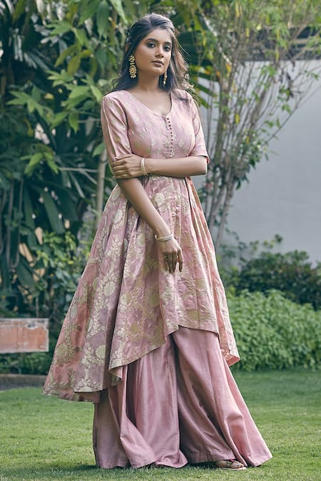 banarasi brocade gown