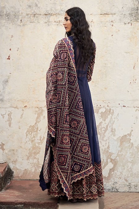 SUHINO Embroidered Anarkali Set 