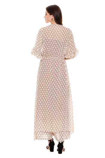 Soup By Sougat Paul Printed Dress with Jacket 