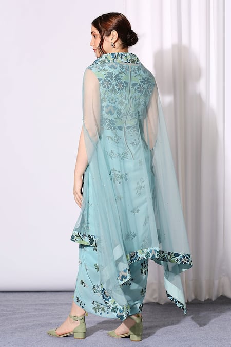 Soup By Sougat Paul Draped Dress with Cape 