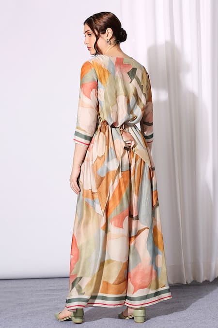 Soup By Sougat Paul Printed Top & Palazzo Set 