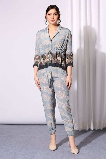 Soup By Sougat Paul Printed Top & Pant Set 