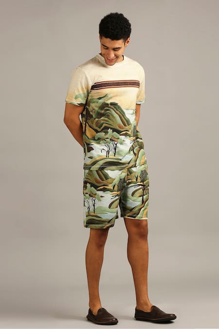 Soup By Sougat Paul Nature Print Shorts Set 