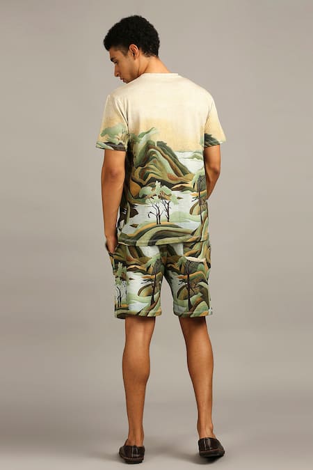 Soup By Sougat Paul Nature Print Shorts Set 