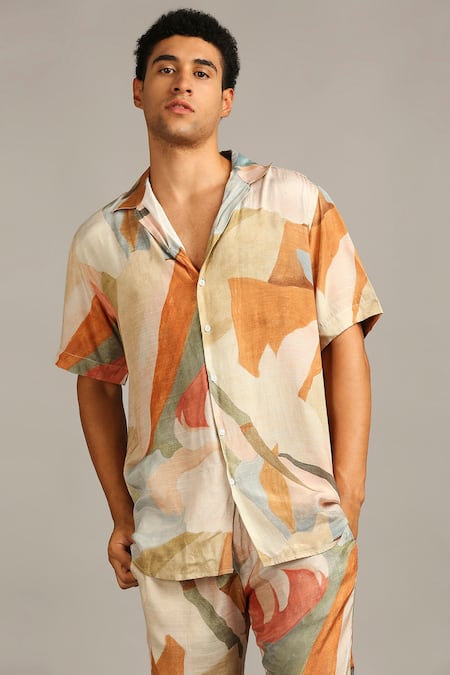 Buy Soup By Sougat Paul Multi Color Silk Floral Print Shorts Set Online at Aza Fashions Buy_Soup By Sougat Paul_Multi Color Silk Floral Print Shorts Set _Online_at_Aza_Fashions