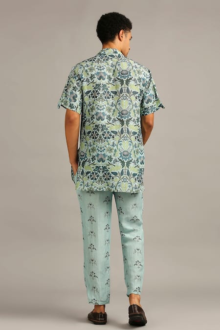 Soup By Sougat Paul Silk Floral Print Kurta Set