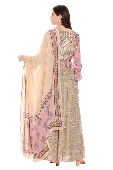 Soup By Sougat Paul Printed Lehenga Set 