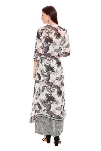 Soup By Sougat Paul Printed Jacket & Palazzo Set 