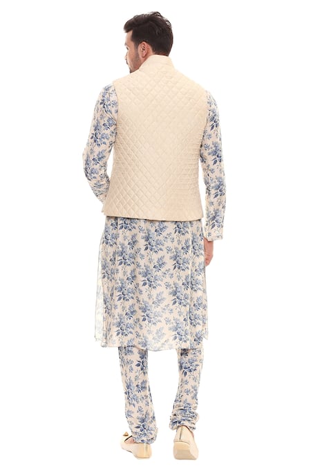 Soup By Sougat Paul Quilted Bundi & Kurta Set