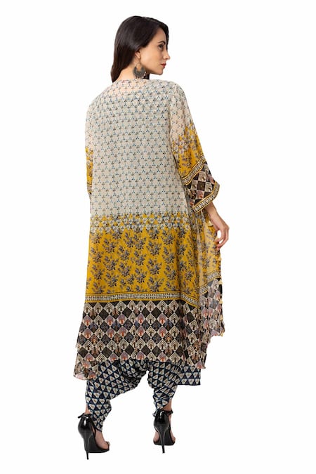 Soup By Sougat Paul Printed Jumpsuit with Jacket 