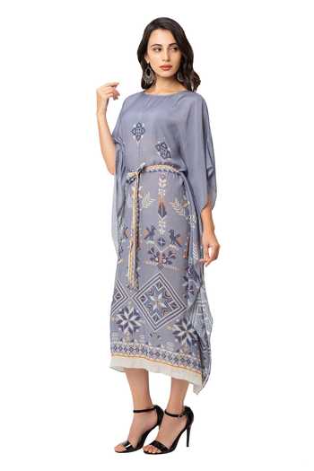 Buy Soup By Sougat Paul Blue Muslin Slub Printed Dress Online at Aza Fashions Buy_Soup By Sougat Paul_Blue Muslin Slub Printed Dress _Online_at_Aza_Fashions