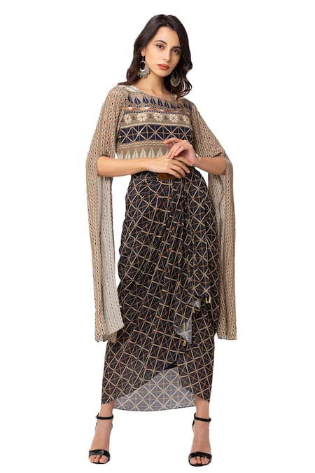 Soup by Sougat Paul Printed Skirt Set 