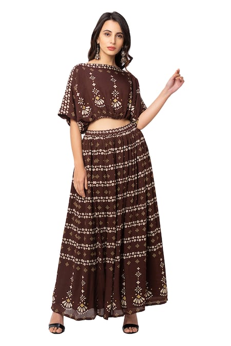 Soup by Sougat Paul Printed Lehenga Set 