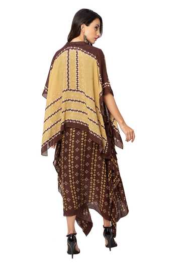 Soup By Sougat Paul Printed Dress with Jacket 