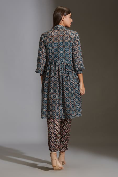 Soup By Sougat Paul Printed Jacket & Pant Set 