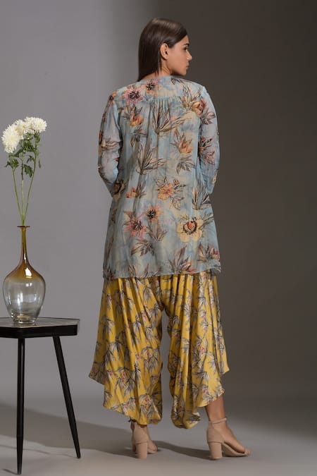 Soup By Sougat Paul Printed Jumpsuit with Jacket 