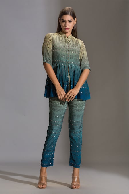 Soup By Sougat Paul Printed Tunic & Pant Set 
