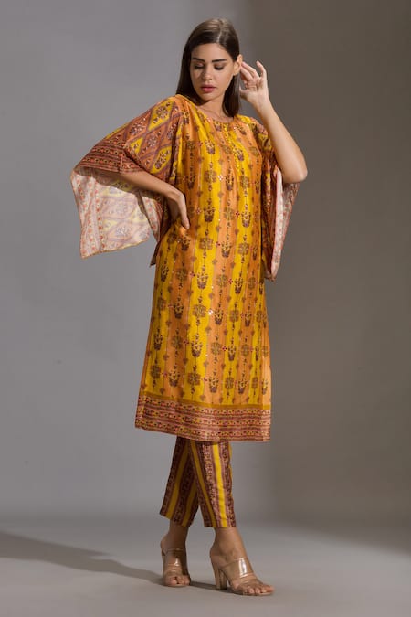 Soup By Sougat Paul Embroidered Kurta & Pant Set 