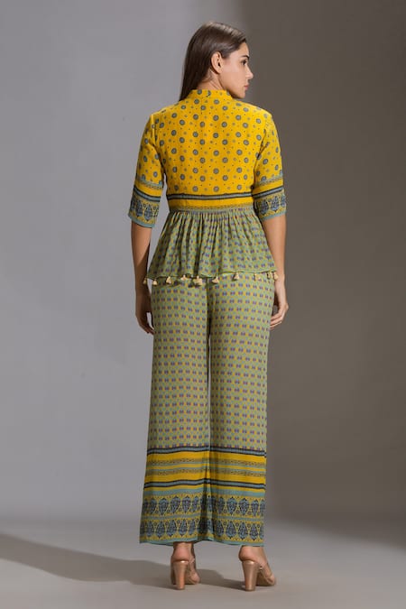 Soup By Sougat Paul Printed Top & Palazzo Set 