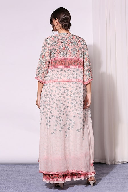 Soup By Sougat Paul Printed Jacket & Sharara Set 