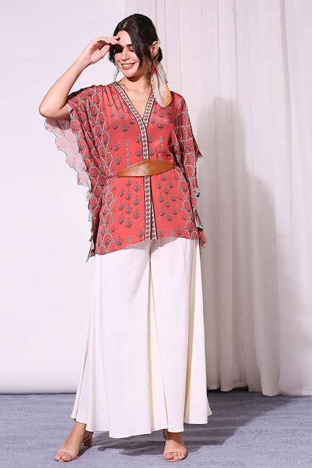 Soup By Sougat Paul Printed Kaftan & Pant Set 