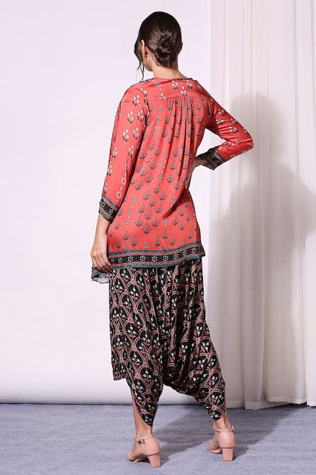 Soup By Sougat Paul Printed Jumpsuit with Jacket 