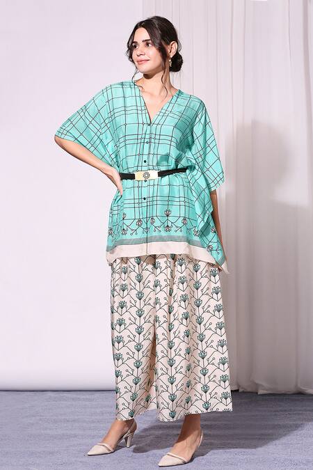 Soup By Sougat Paul Printed Kaftan Tunic & Palazzo Set