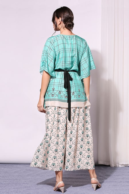 Soup By Sougat Paul Printed Kaftan Tunic & Palazzo Set