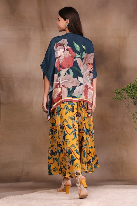 Soup By Sougat Paul Printed Jacket & Flared Pant Set 
