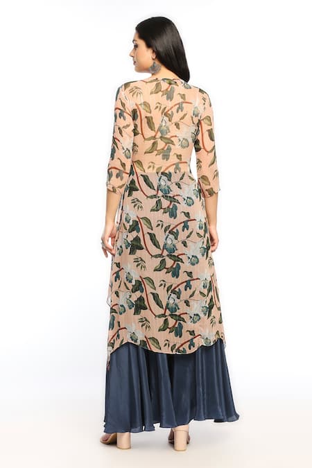 Soup By Sougat Paul Orchid Bloom Kurta & Palazzo Set  