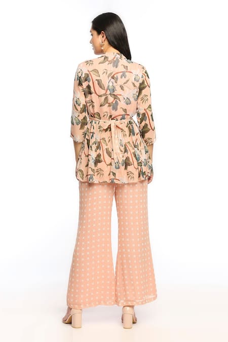 Soup By Sougat Paul Bloom Print Pant & Tunic Set 