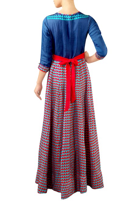 Soup By Sougat Paul Floral Print Maxi Dress 