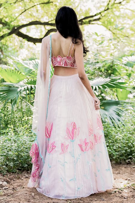 Salt And Spring Sequins Embroidered Lehenga Set 
