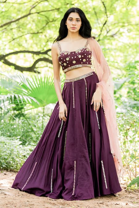 Salt And Spring Embroidered Lehenga Set 