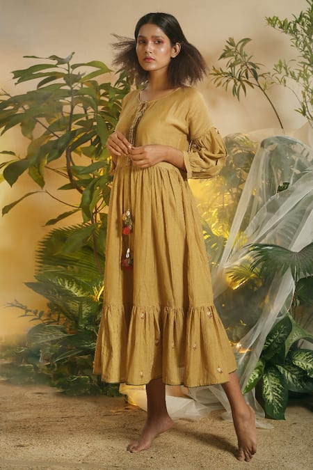 Chokhi Chorri Chanderi Midi Dress 