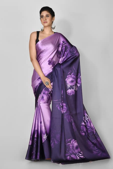 Buy DWIM ENTERPRISE Woven Banarasi Pure Silk Purple Sarees Online @ Best  Price In India | Flipkart.com