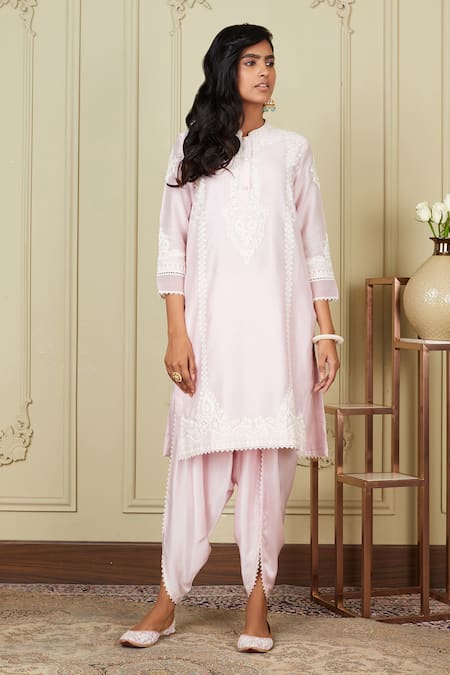 Sheetal Batra Ayanna Straight Kurta & Dhoti Pant Set 