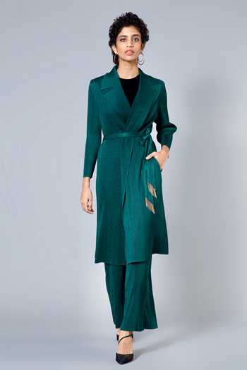 Buy Scarlet Sage Green Polyester 