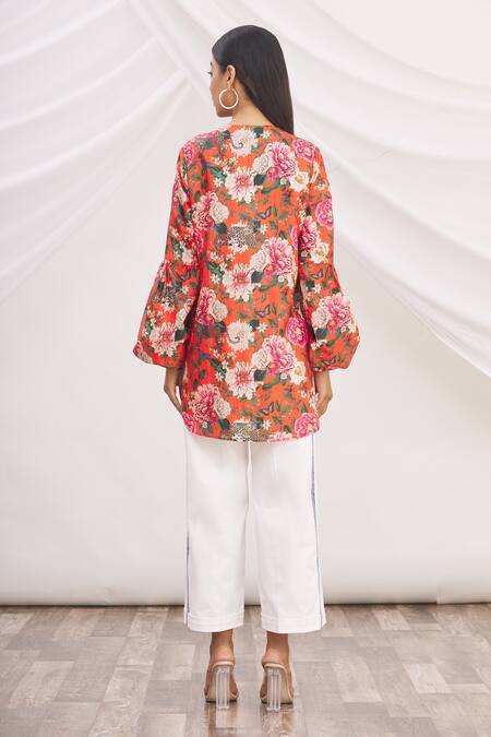 MR. Ajay Kumar Silk Printed Tunic 