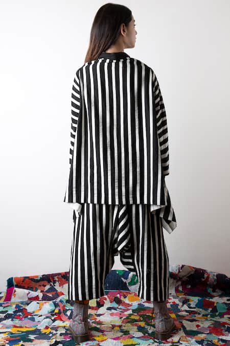 KA-Sha Handloom Cotton Striped Shirt 