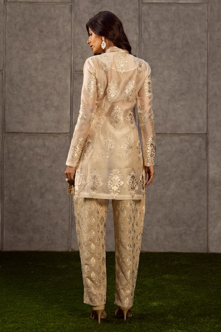 Siddartha Tytler Floral Applique Pant 