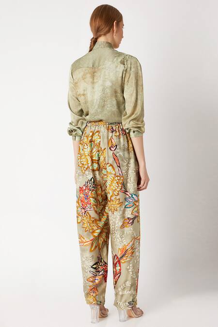 Saaksha & Kinni Beige Abstract Print Shirt Online at Aza Fashions Saaksha & Kinni_Beige Abstract Print Shirt_Online_at_Aza_Fashions